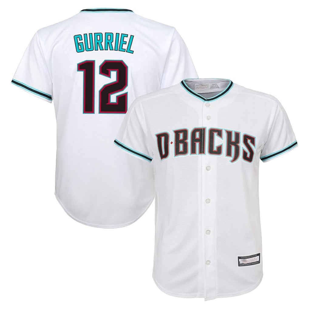 A.Diamondbacks #12 Lourdes Gurriel Jr Player White World Series Home Game Ldoa Stitched Jerseys