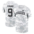 C.Panthers #9 Bryce Young Player Arctic Camo Salute to Service T-Shirt Hoodies Ldoa Stitched Jerseys