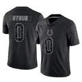 IN.Colts #0 Camryn Bynum Player Black Reflective Limited Game Ldoa Stitched Jerseys