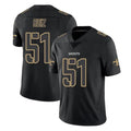 NO.Saints #51 Cesar Ruiz Player Black Impact Limited Home Game Ldoa Stitched Jerseys