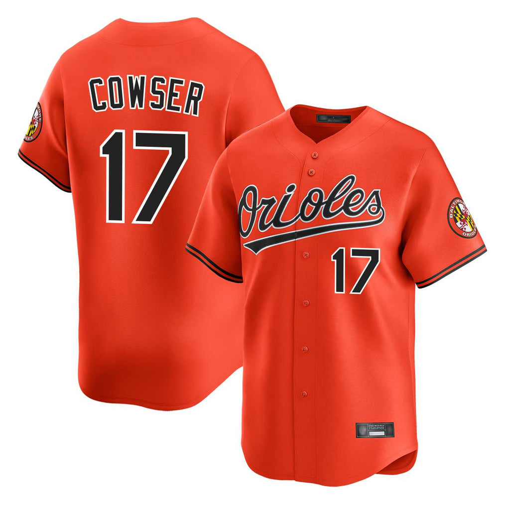 B.Orioles #17 Colton Cowser Player Orange Limited Home Game Ldoa Stitched Jerseys