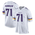 M.Vikings #71 Christian Darrisaw Player White Home Game Ldoa Stitched Jerseys