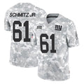 NY.Giants #61 John Michael Schmitz Jr. Player Arctic Camo Salute To Service Limited Game Ldoa Stitched Jerseys