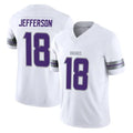 M.Vikings #18 Justin Jefferson Player White Limited Alternate Vapor F.U.S.E. Home Game Ldoa Stitched Jerseys