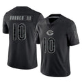 C.Bears #10 Luther Burden III Player Black REFLECTIVE Limited Game Ldoa Stitched Jerseys