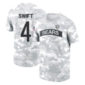 C.Bears #4 D'Andre Swift Player Arctic Camo Salute to Service Performance T-Shirt Limited Ldoa Stitched Jerseys