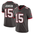 TB.Buccaneers #15 Tez Johnson Player Pewter Limited Alternate Vapor Home Game Ldoa Stitched Jerseys