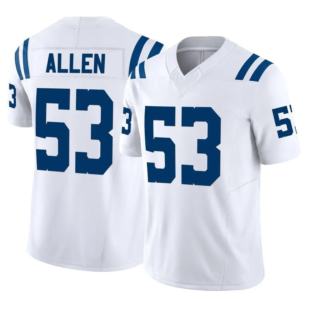 IN.Colts #53 CJ Allen Player White Limited Vapor F.U.S.E. Home Game Ldoa Stitched Jerseys