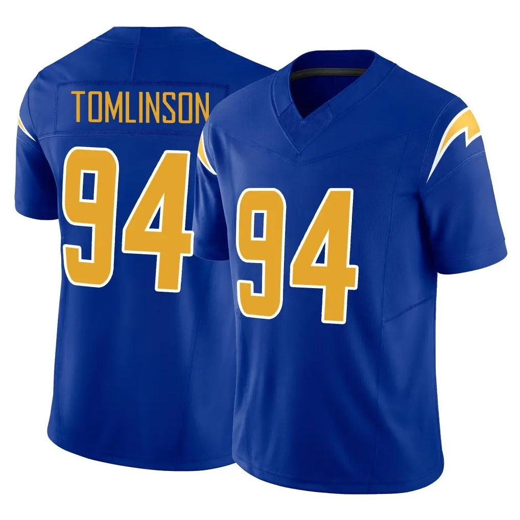 LA.Chargers #94 Dalvin Tomlinson Player Royal Limited Vapor F.U.S.E. Home Game Ldoa Stitched Jerseys