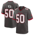 TB.Buccaneers #50 Vita Vea Player Pewter Alternate Home Game Ldoa Stitched Jerseys