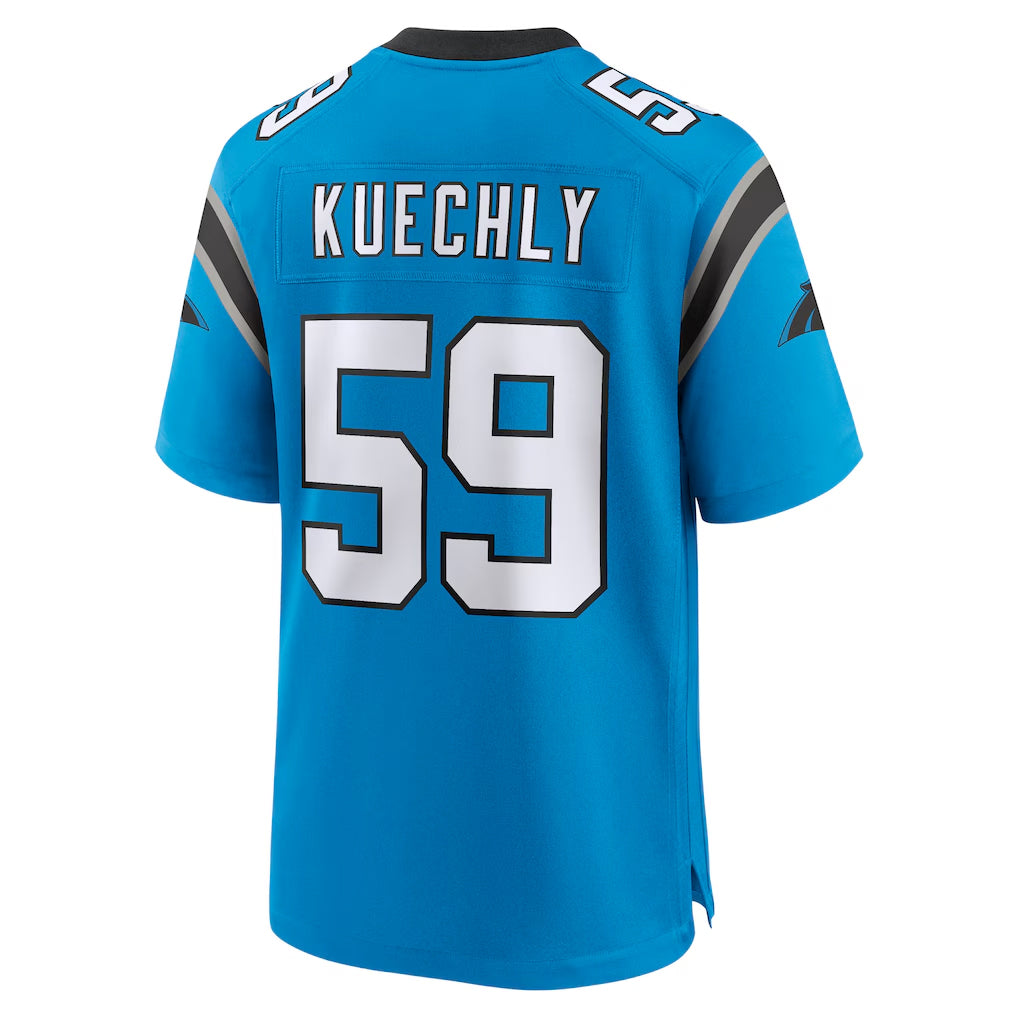 C.Panthers #59 Luke Kuechly Player Blue Home Game Ldoa Stitched Jerseys