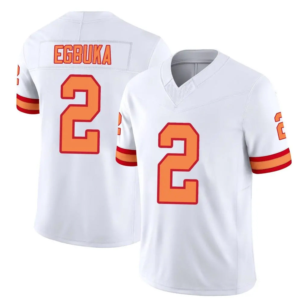TB.Buccaneers #2 Emeka Egbuka Player White Limited '76 Vapor F.U.S.E. Home Game Ldoa Stitched Jerseys