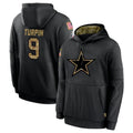 D.Cowboys #9 KaVontae Turpin Player Black Salute to Service Pullover Hoodies Limited Ldoa Stitched Jerseys
