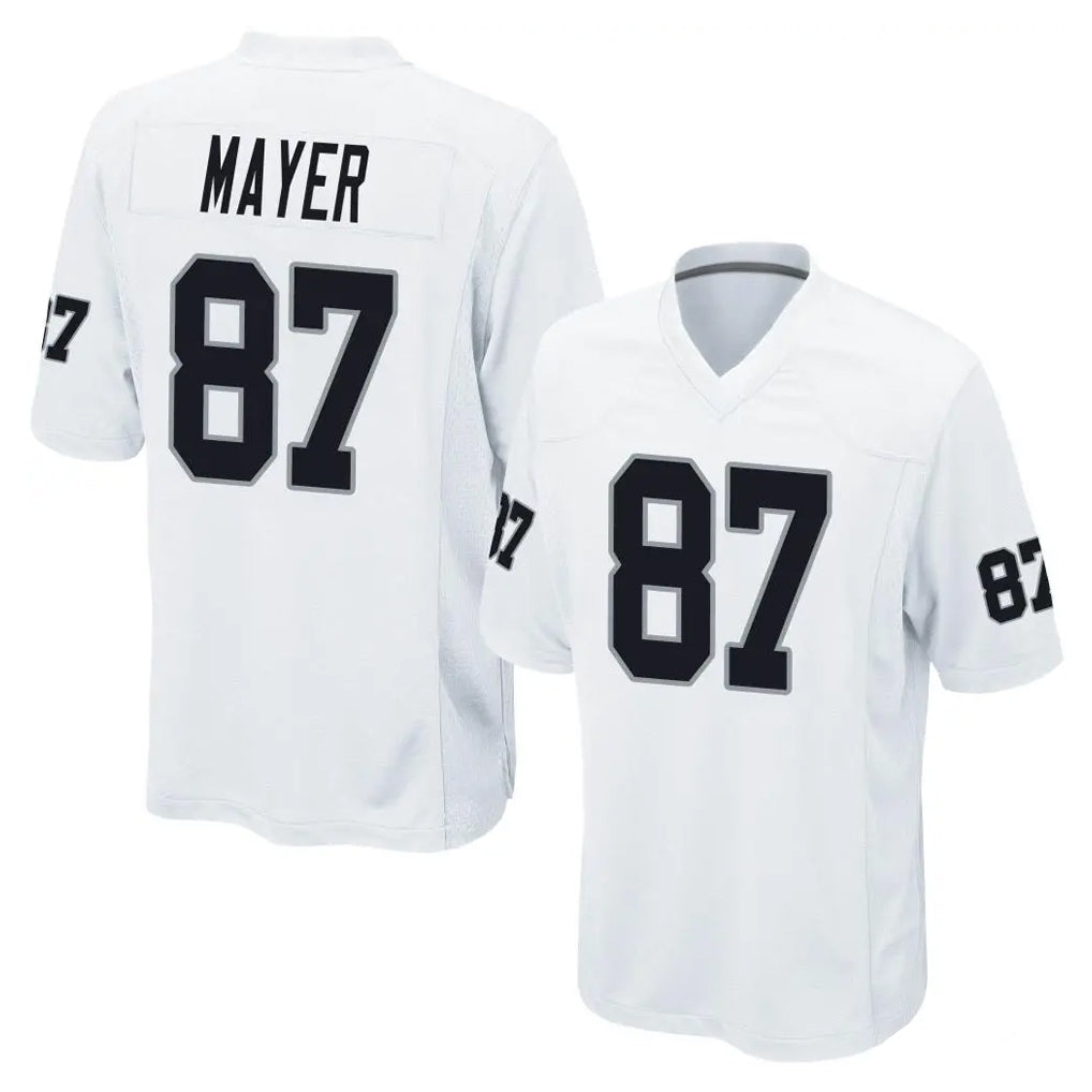 LV.Raiders #87 Michael Mayer Player White Home Game Ldoa Stitched Jerseys