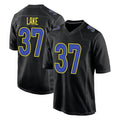 LA.Rams #37 Quentin Lake Player Black Fashion Limited Home Game Ldoa Stitched Jerseys