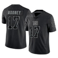 NY.Giants #17 Darnell Mooney Player Black Limited Reflective Home Game Ldoa Stitched Jerseys