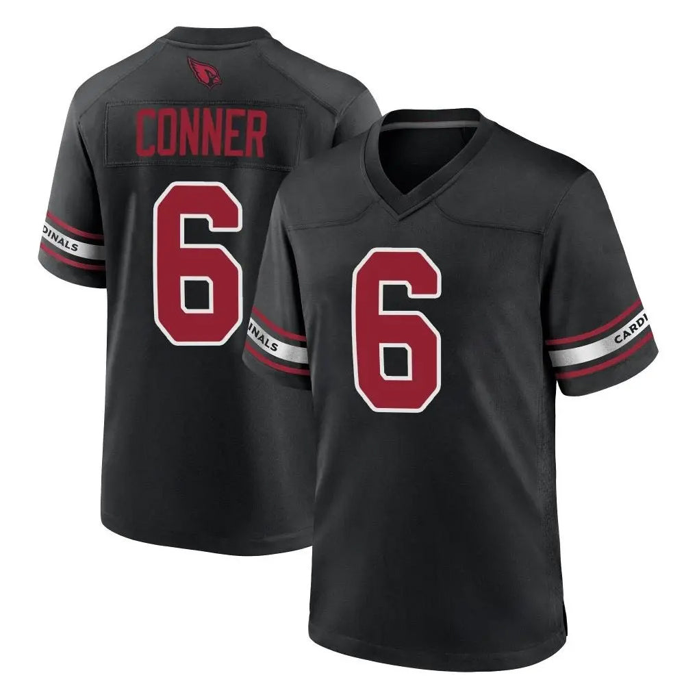 A.Cardinals #6 James Conner Player Black Alternate Game Ldoa Stitched Jerseys