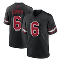 A.Cardinals #6 James Conner Player Black Alternate Game Ldoa Stitched Jerseys