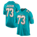 M.Dolphins #73 Austin Jackson Player Aqua Home Game Ldoa Stitched Jerseys