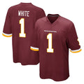 W.Commanders #1 Rachaad White Player Burgundy Team Color Home Game Ldoa Stitched Jerseys