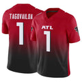 A.Falcons #1 Tua Tagovailoa Player Red Vapor F.U.S.E. Limited Home Game Ldoa Stitched Jerseys