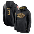 SF.49ers #3 Christian Kirk Player Black Salute to Service Sideline Performance Pullover Hoodies Home Game Ldoa Stitched Jerseys