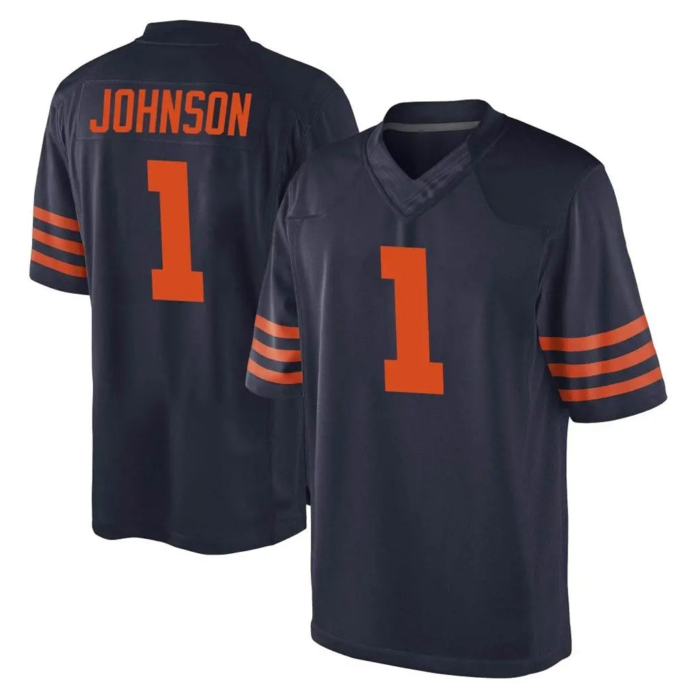 C.Bears #1 Jaylon Johnson Player Navy Blue Alternate Game Ldoa Stitched Jerseys