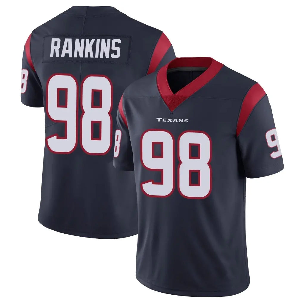 H.Texans #98 Sheldon Rankins Player Navy Limited Vapor Untouchable Home Game Ldoa Stitched Jerseys