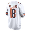 C.Bears #18 Caleb Williams Player White Home Game Ldoa Stitched Jerseys