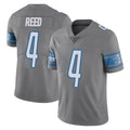D.Lions #4 D.J. Reed Player Gray Vapor Untouchable Limited Home Game Ldoa Stitched Jerseys