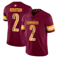 W.Commanders #2 Amik Robertson Player Burgundy Limited Vapor Home Game Ldoa Stitched Jerseys