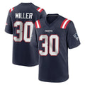 NE.Patriots #30 Jam Miller Player Navy Home Game Ldoa Stitched Jerseys