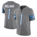 D.Lions #1 Jameson Williams Player Gray Vapor Untouchable Limited Home Game Ldoa Stitched Jerseys