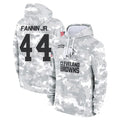 C.Browns #44 Harold Fannin Jr. Player Arctic Camo Salute to Service Hoodies Limited Game Ldoa Stitched Jerseys