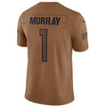 A.Cardinals #1 Kyler Murray Player Brown Limited Salute To Service Game Ldoa Stitched Jerseys