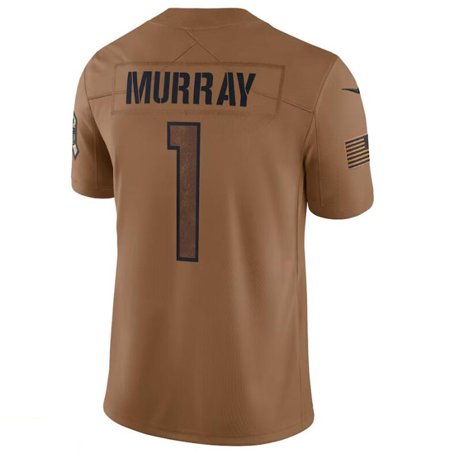A.Cardinals #1 Kyler Murray Player Brown Limited Salute To Service Game Ldoa Stitched Jerseys