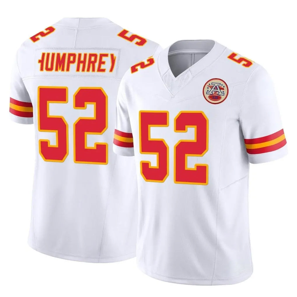 KC.Chiefs #52 Creed Humphrey Player White Limited Vapor F.U.S.E. Home Game Ldoa Stitched Jerseys