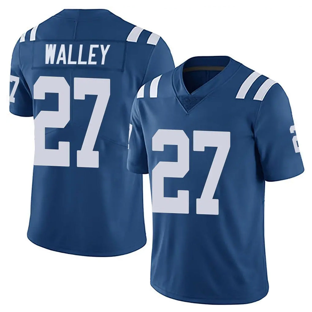 IN.Colts #27 Justin Walley Player Royal Limited Vapor Untouchable Home Game Ldoa Stitched Jerseys