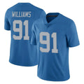 D.Lions #91 Tyleik Williams Player Blue Limited Throwback Vapor Untouchable Ldoa Stitched Jerseys