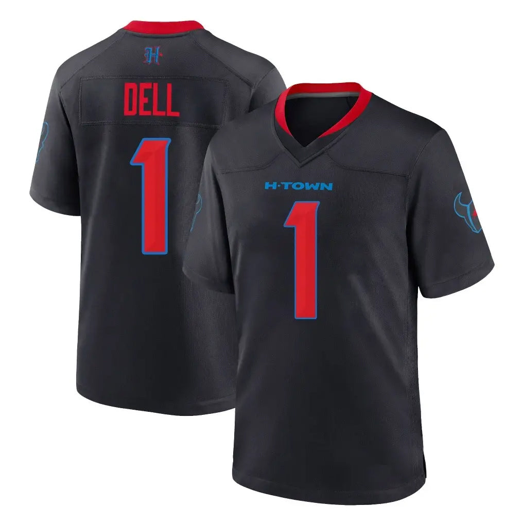 H.Texans #1 Tank Dell Player Navy 2nd Alternate Home Game Ldoa Stitched Jerseys