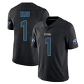 T.Titans #1 Cam Ward Player Black Impact Limited Home Game Ldoa Stitched Jerseys