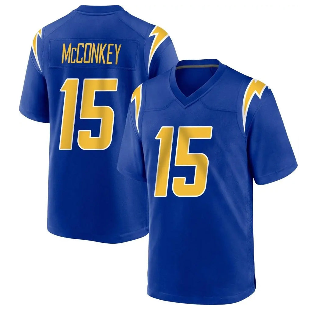 LA.Chargers #15 Ladd McConkey Player Royal Home Game Ldoa Stitched Jerseys