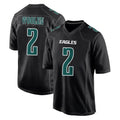 P.Eagles #2 Riq Woolen Player Carbon Black Fashion Home Game Ldoa Stitched Jerseys