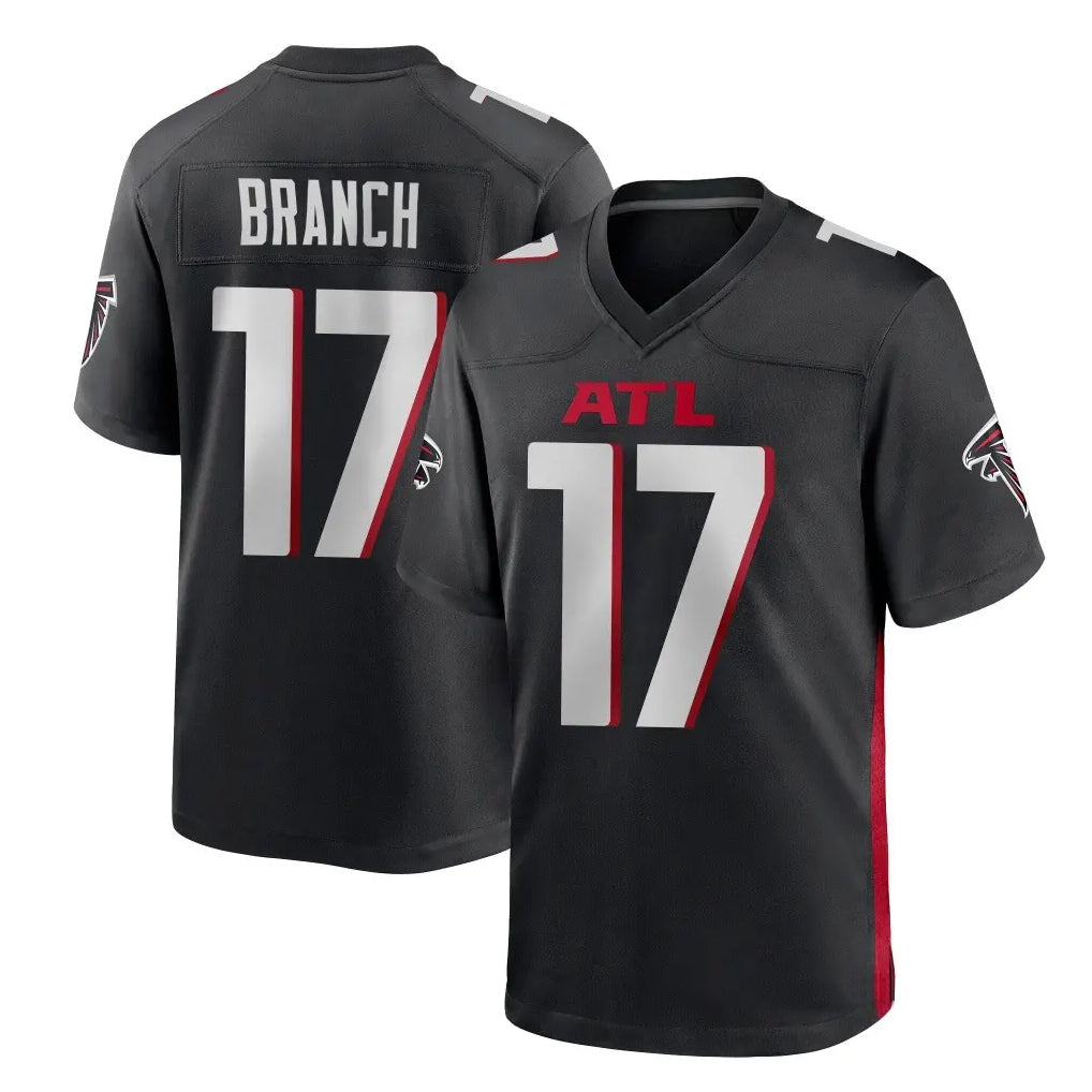 A.Falcons #17 Zachariah Branch Player Black Home Game Ldoa Stitched Jerseys