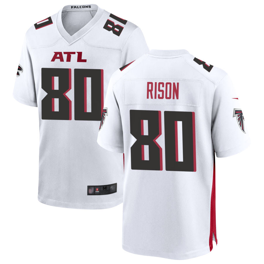 A.Falcons #80 Andre Rison Player White Home Game Ldoa Stitched Jerseys